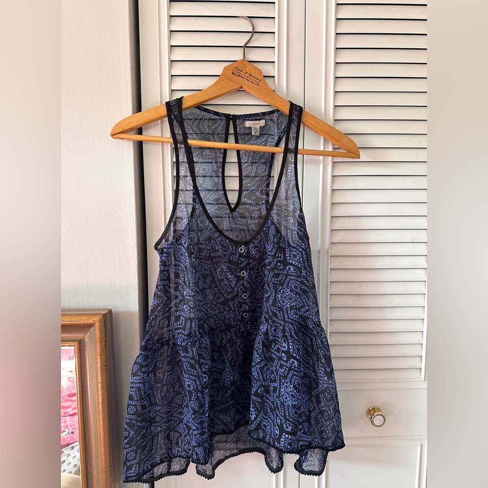 Urban Outfitters Flowy Sheer Tank Top